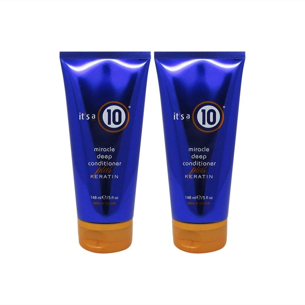 It's a 10 Miracle Deep Conditioner Plus Keratin 5oz Pack of 2 - Intensive Repair Bundle